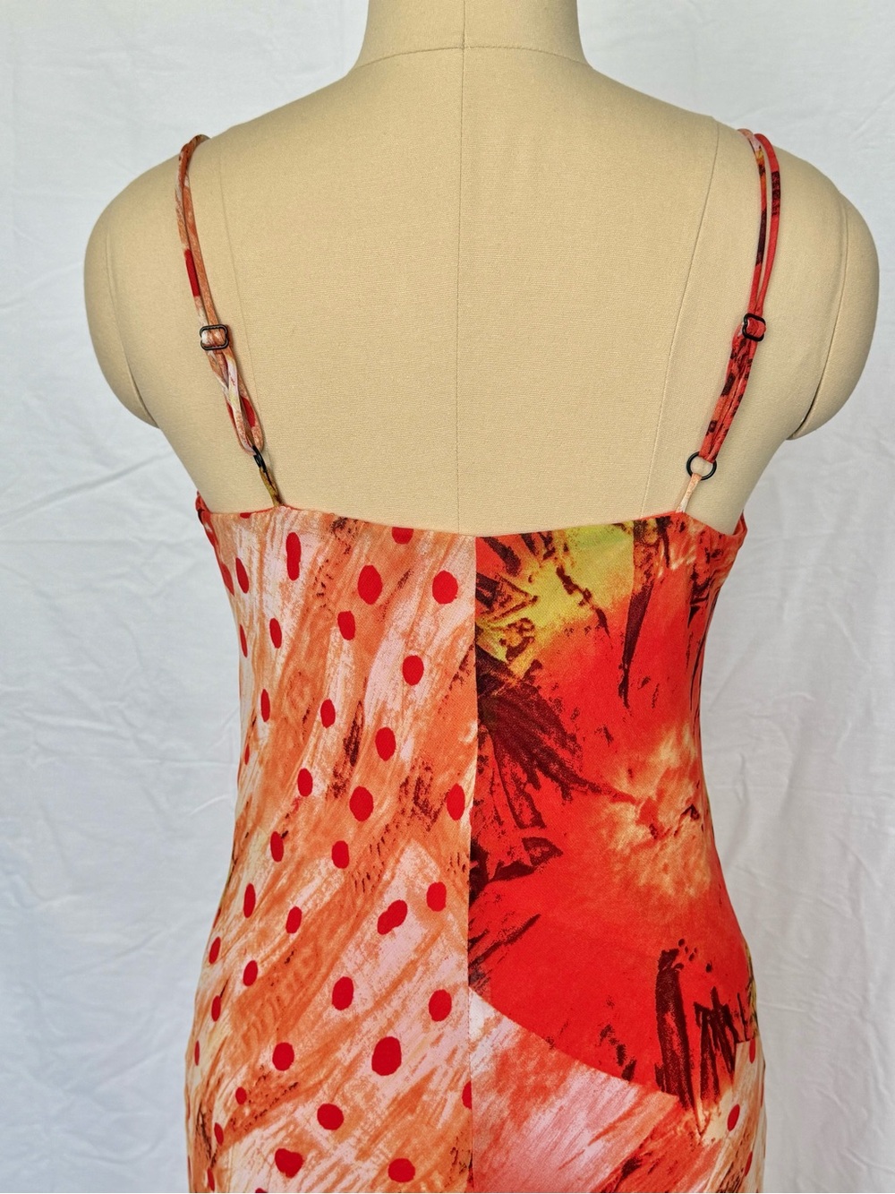 Y2K Cowl Neck Asymmetrical Hem Midi Dress - Picture 7 of 9